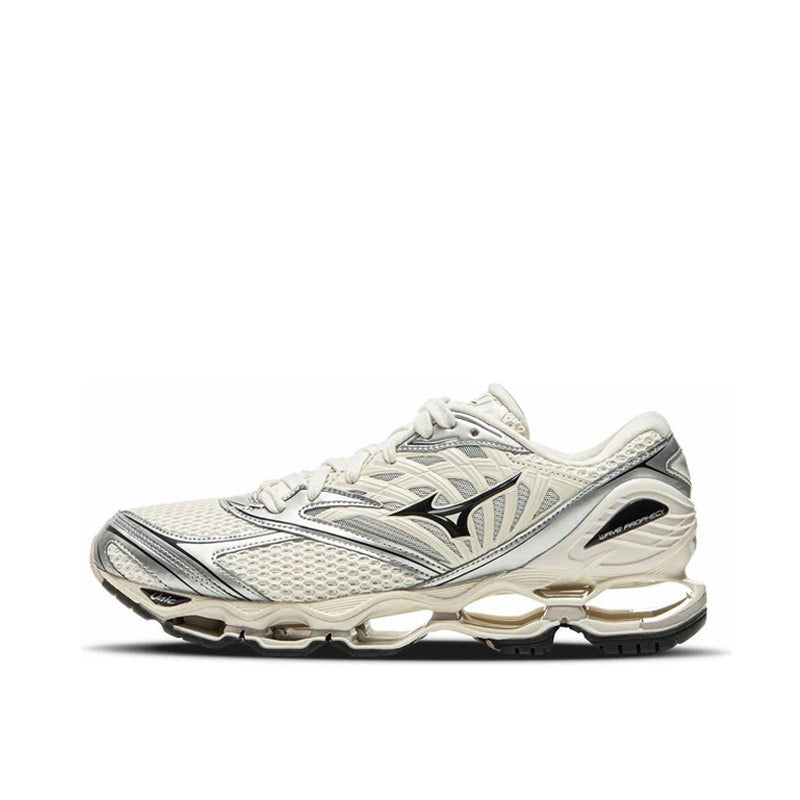 MIZUNO | Wave Prophecy LS Pristine / Black / Silver