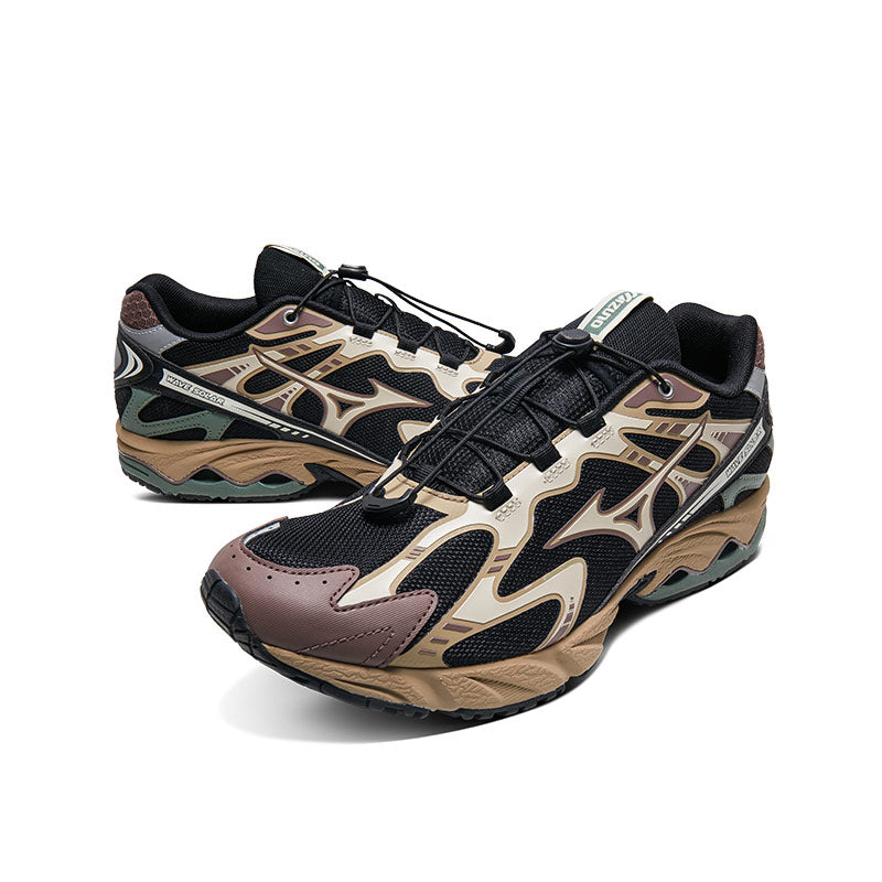 MIZUNO Wave Solar V2 Black / Dark Brown / Dark Green / Sand