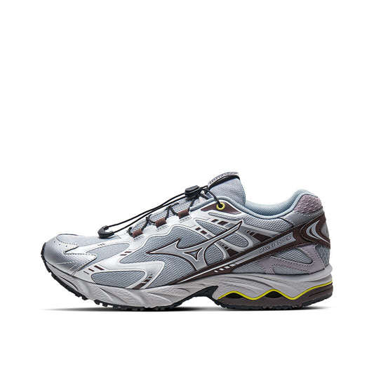 MIZUNO Wave Solar V2 Silver grey / Chocolate / Lavender / Yellow