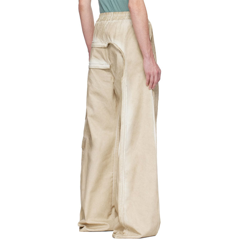 RICK OWENS DRKSHDW x Imbalanced Double Cargo Jumbo Belas Parchment