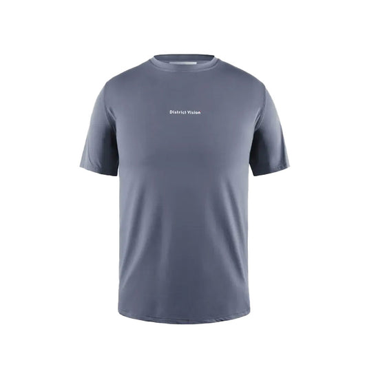 DISTRICT VISION x Ultralight Aloe Short Sleeve Tee Marine