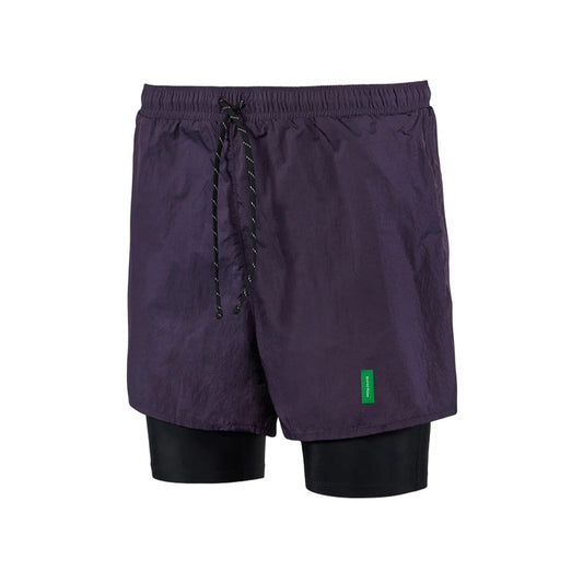 DISTRICT VISION | Ultralight Nylon Trail Shorts Nightshade / Black