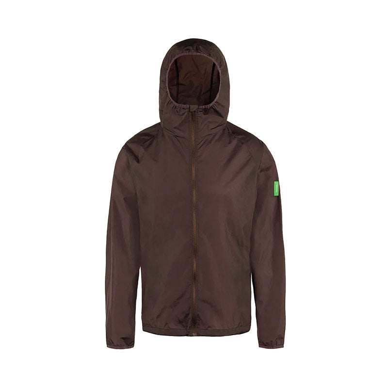 DISTRICT VISION | Ultralight Nylon Windbreaker Deep Brown