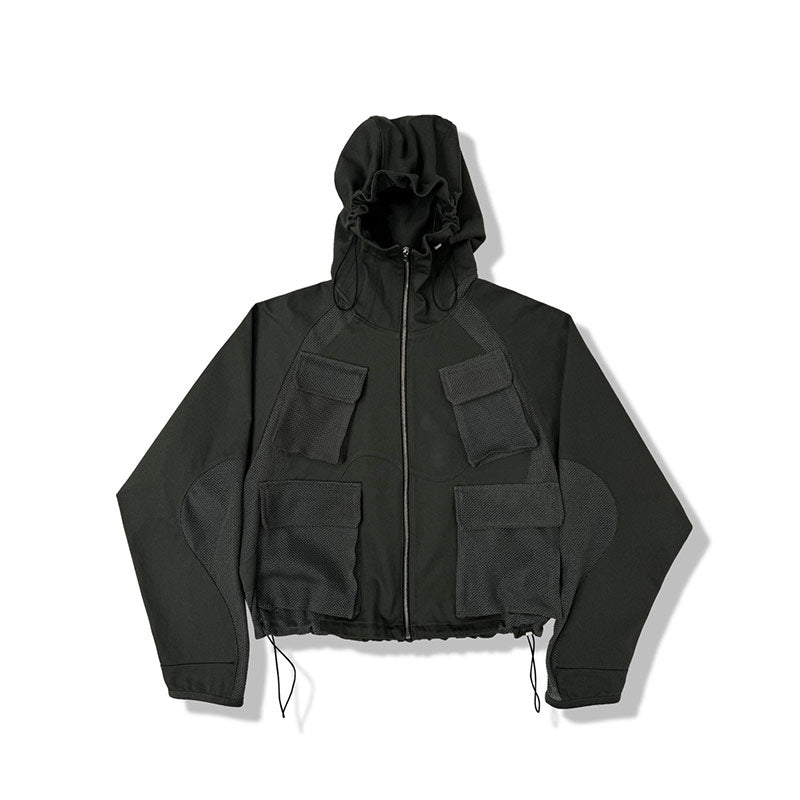 FFFPOSTALSERVICE Aire Mesh Multi Pocket Jacket Moss