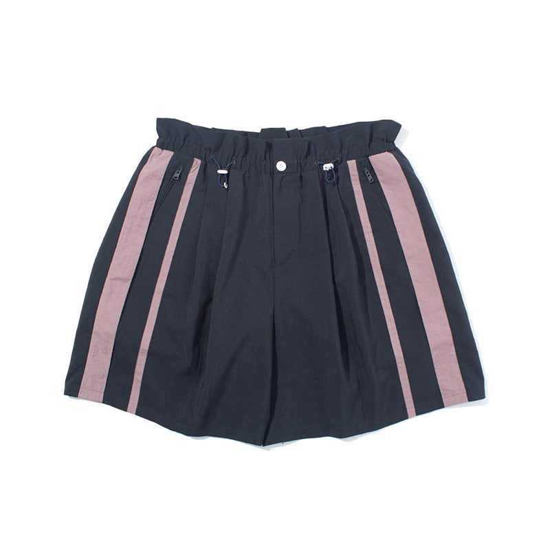 F/CE Wide Pleats Shorts Navy