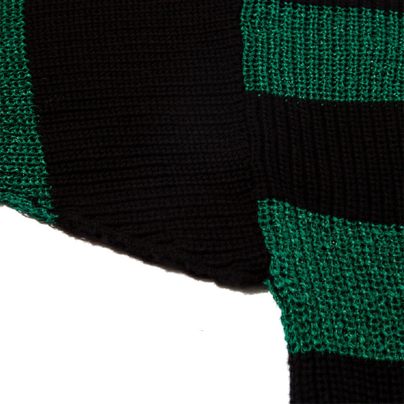 F/CE Border Crash Knit Black