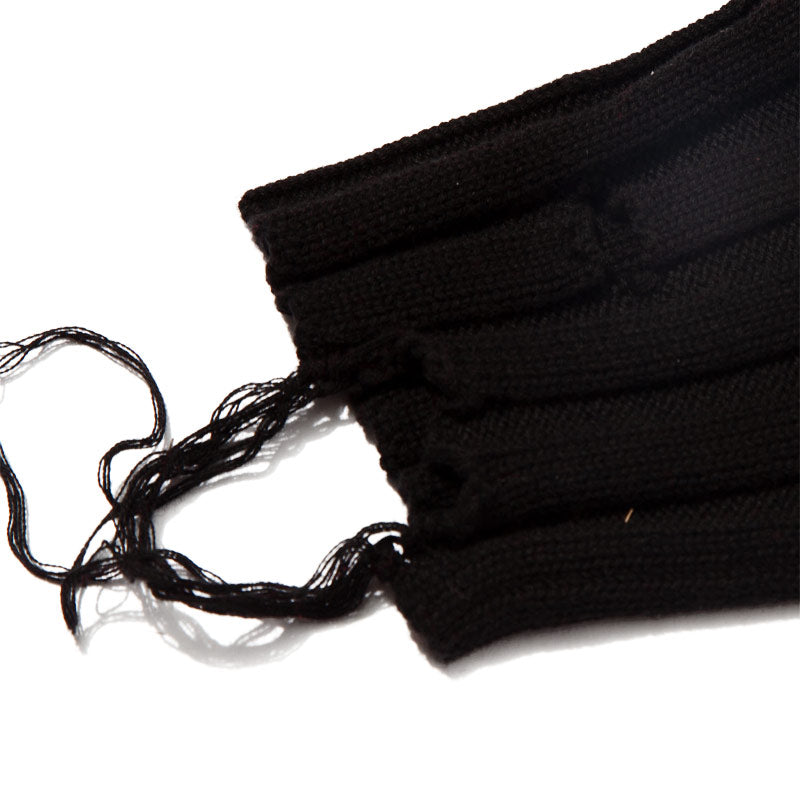 F/CE Border Crash Knit Black