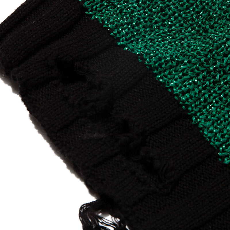 F/CE Border Crash Knit Black
