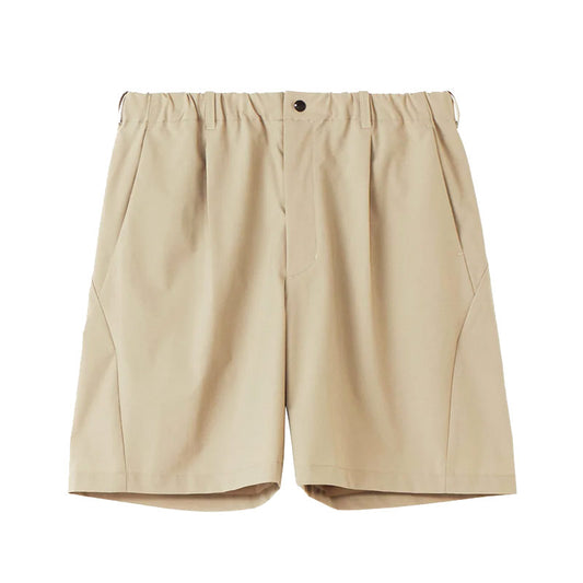 One Tuck Light Stretch Shorts Clay Beige