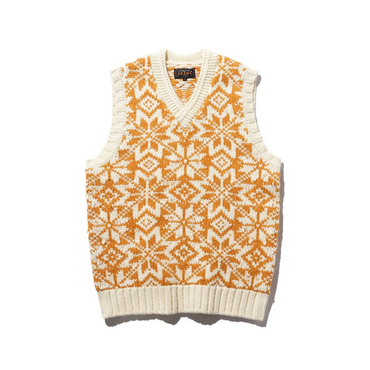 BEAMS PLUS | Snow Pattern Vest 3G Gold