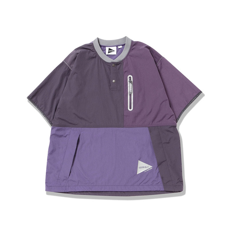 Gramicci X And Wander Patchwork Wind Tee Multi Purple