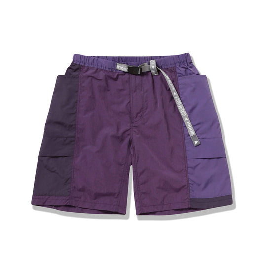 Gramicci X And Wander Women's Patchwork Wind Short Multi Purple