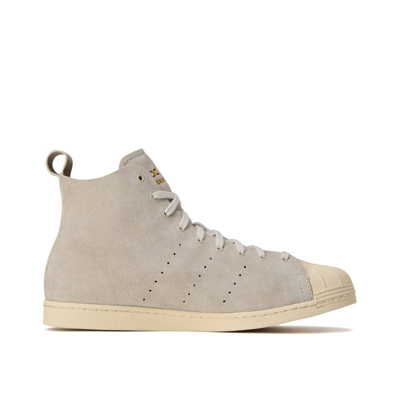 ADIDAS |Wales Bonner Superstar Hi Shoes Mist Stone / Wonder White / Gold Metallic