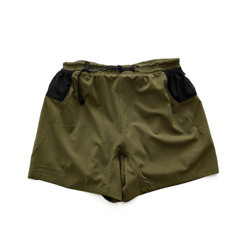 CAYL x Light Flow Running Shorts Olive Brown