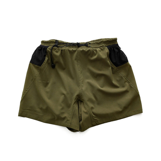 CAYL x Light Flow Running Shorts Olive Brown