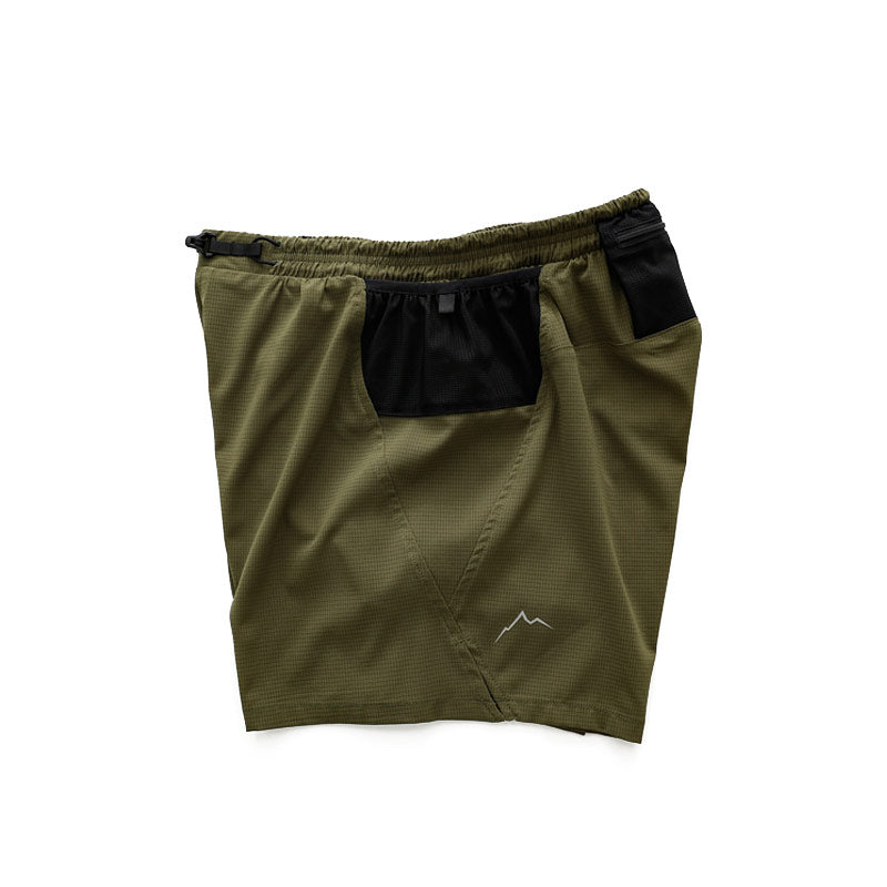 CAYL x Light Flow Running Shorts Olive Brown