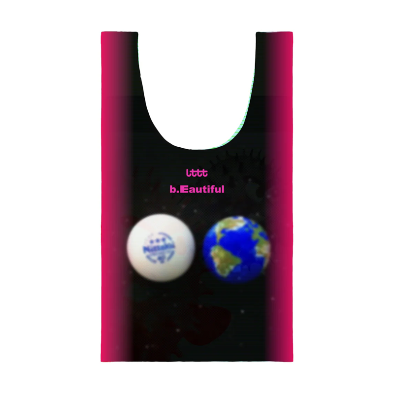 B.EAUTIFUL | x LTTT Globe Reusable Bag XL Black / Green