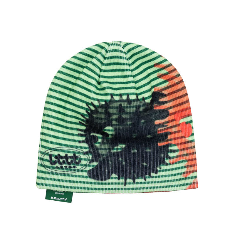 B.EAUTIFUL | x LTTT Puffy Fish Beanie Lime / Red