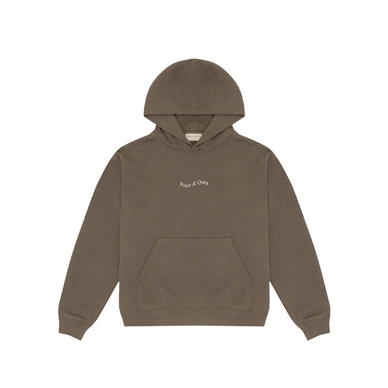 MUSEUM OF PEACE & QUIET Wordmark Hoodie Clay