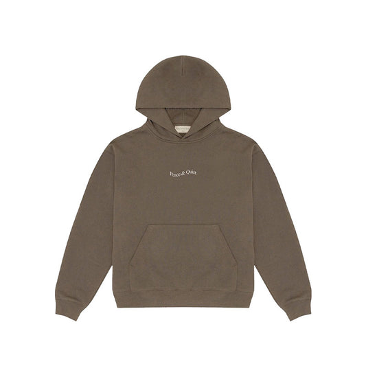 MUSEUM OF PEACE & QUIET Wordmark Hoodie Clay