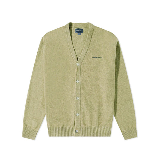 THISISNEVERTHAT T-Logo Boucle Cardigan Light Green