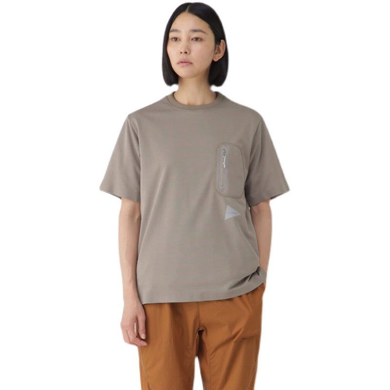 AND WANDER | Seamless S/S Tee Beige