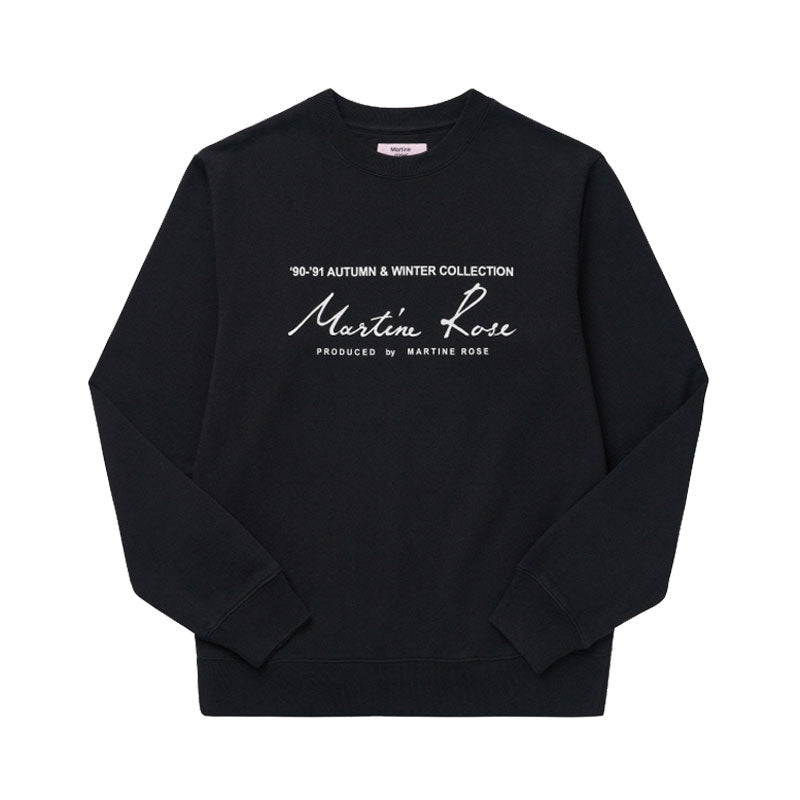 MARTINE ROSE Knitted Classic Crew Black