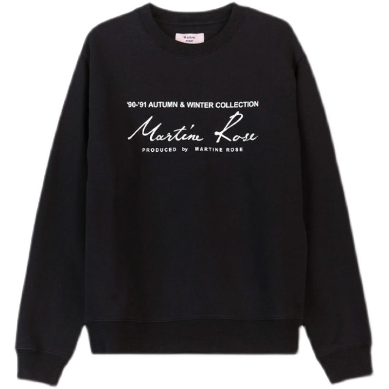 MARTINE ROSE Knitted Classic Crew Black