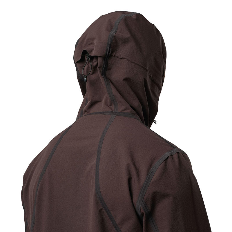 PURPLE MOUNTAIN OBSERVATORY | Advanced Soft Shell Balaclava Jacket Chocolate