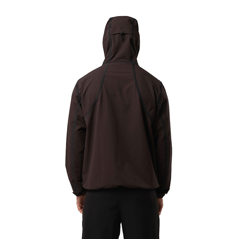PURPLE MOUNTAIN OBSERVATORY | Advanced Soft Shell Balaclava Jacket Chocolate