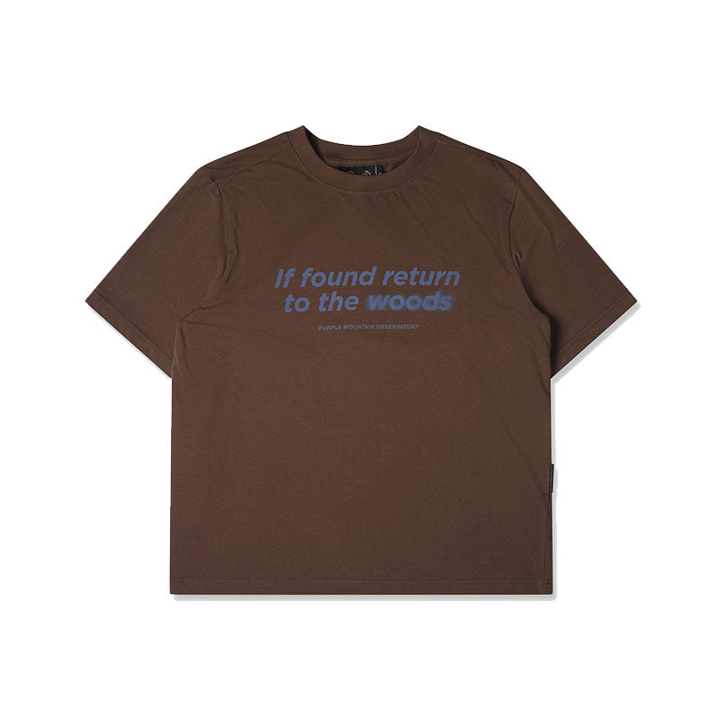 PURPLE MOUNTAIN OBSERVATORY | Return To The Woods Ss Tee Dark Olive