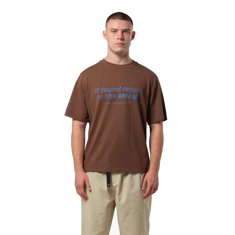 PURPLE MOUNTAIN OBSERVATORY | Return To The Woods Ss Tee Dark Olive