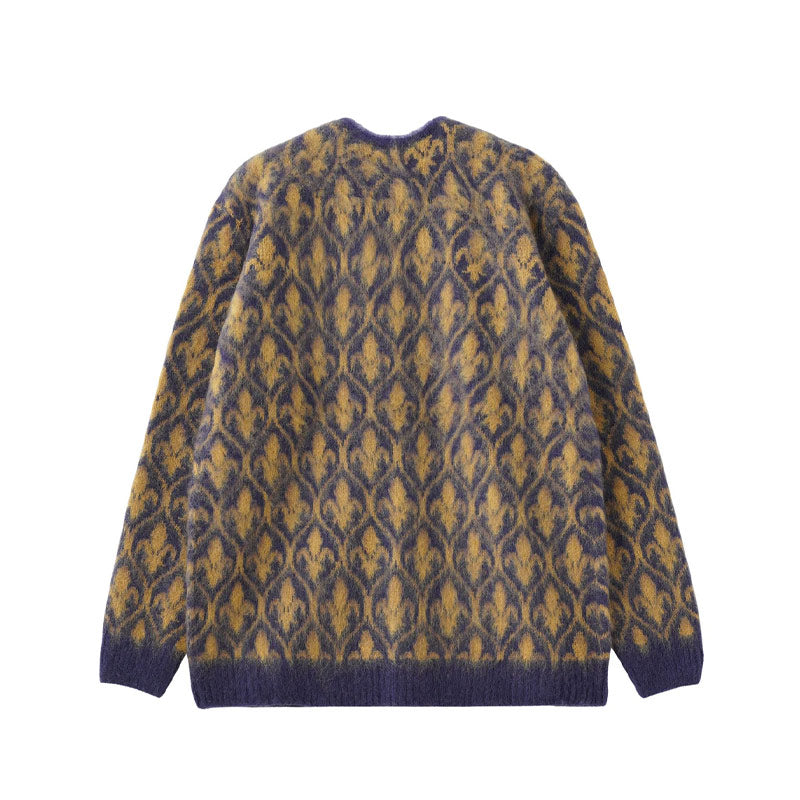 Mohair Cardigan Purple
