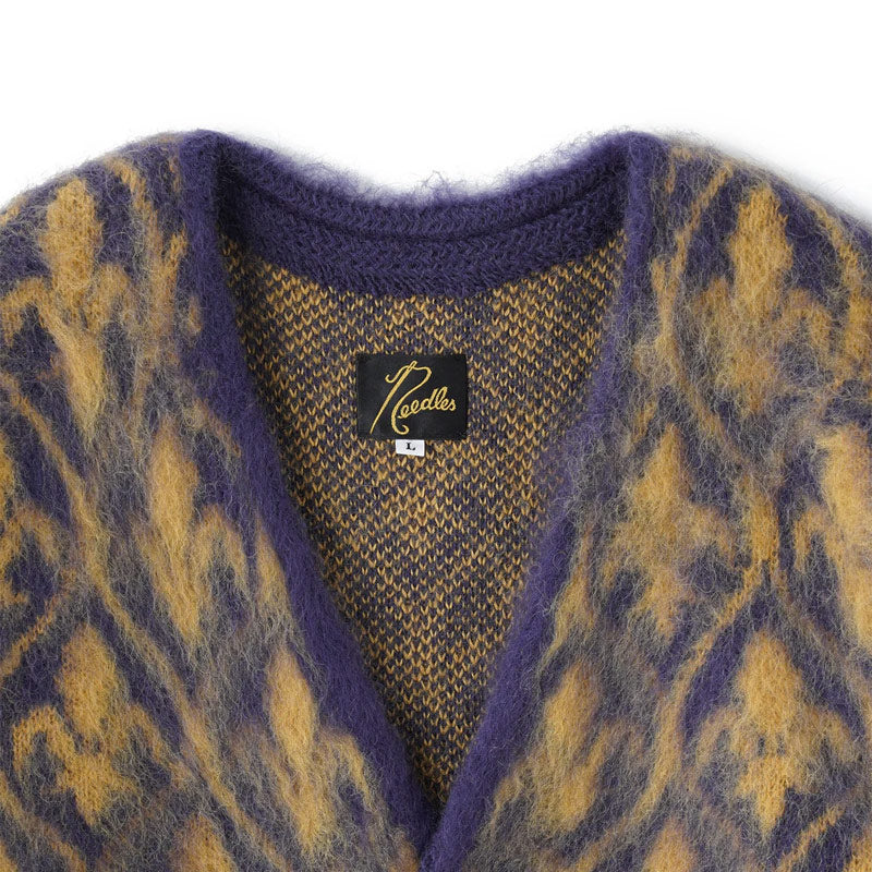 Mohair Cardigan Purple