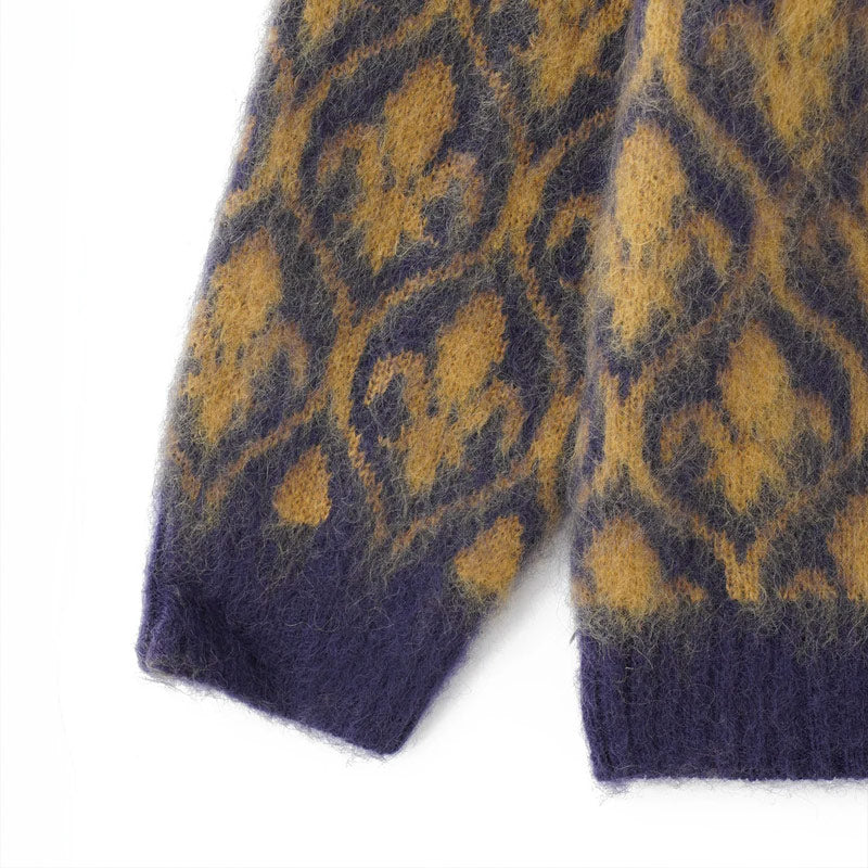 Mohair Cardigan Purple