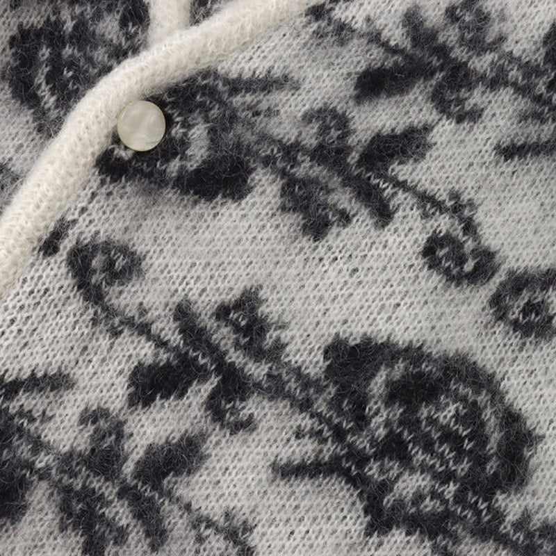 Mohair Cardigan Ice White