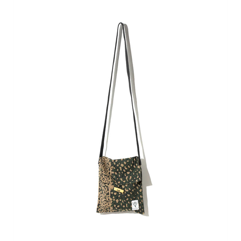String Bag - Flannel Cloth / Printed Leopard