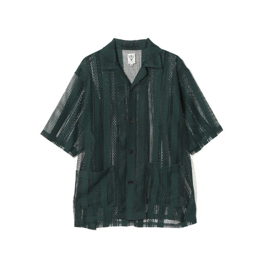 SOUTH2 WEST8 Cabana Shirt - Poly Lace Green