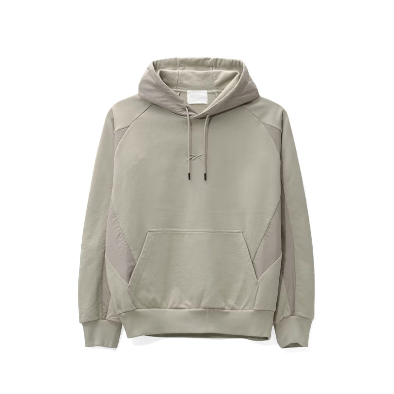 Reebok Unisex Woven Blocked Hoodie Beige