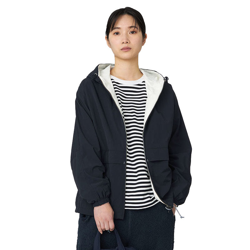 Reversible Hooded Jacket Black