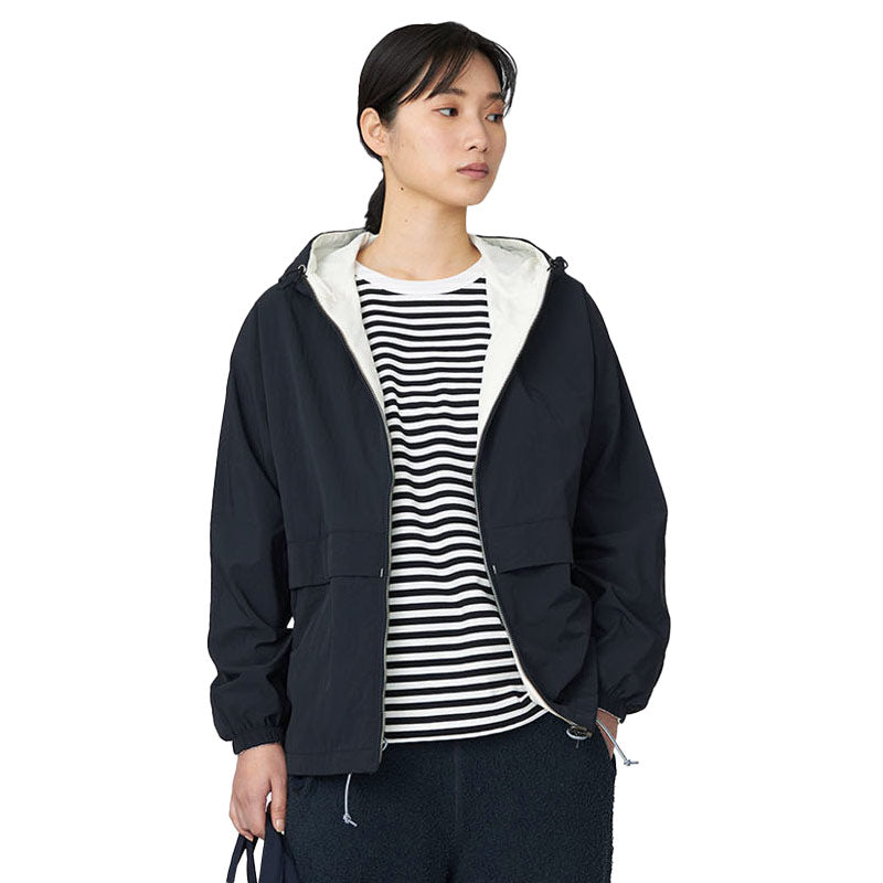 Reversible Hooded Jacket Black