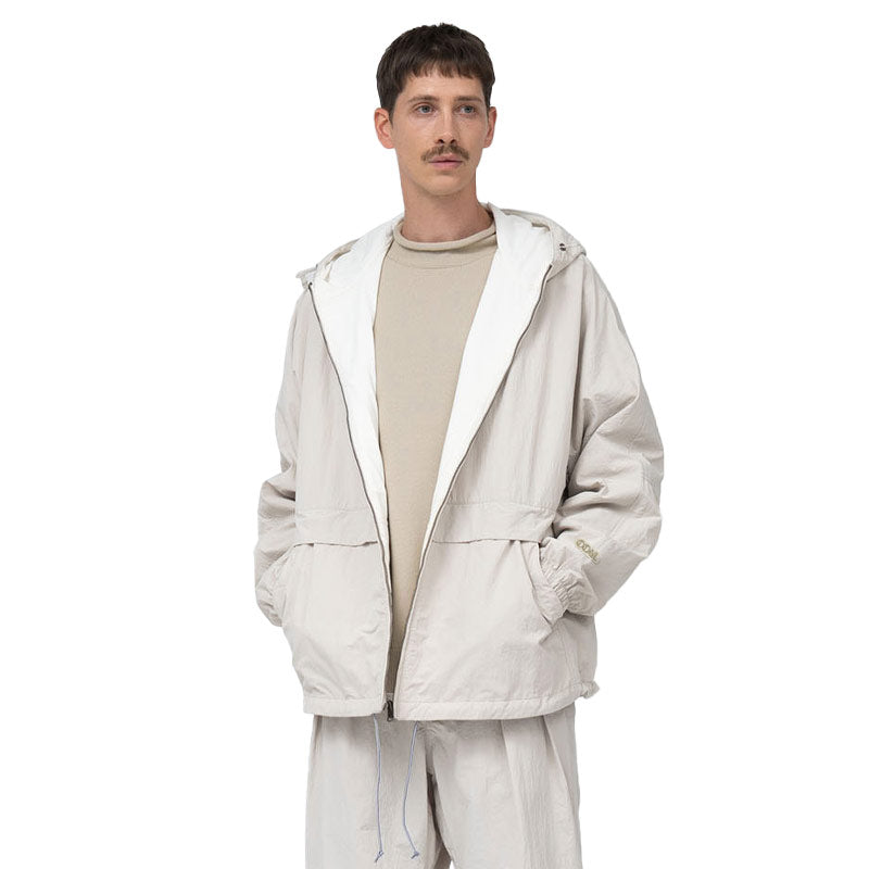 Reversible Hooded Jacket Sand Beige