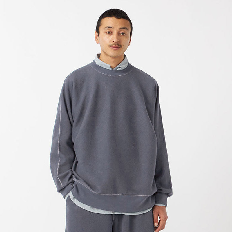 NANAMICA | Crew Neck Sweat Heather Navy