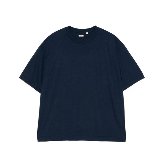 Wool Crew Neck Tee Navy