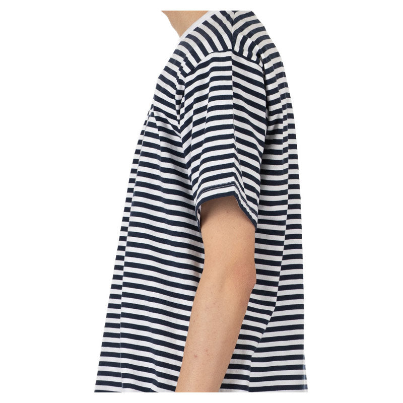 NANAMICA | Coolmax Stripe Jersey Tee Navy / White