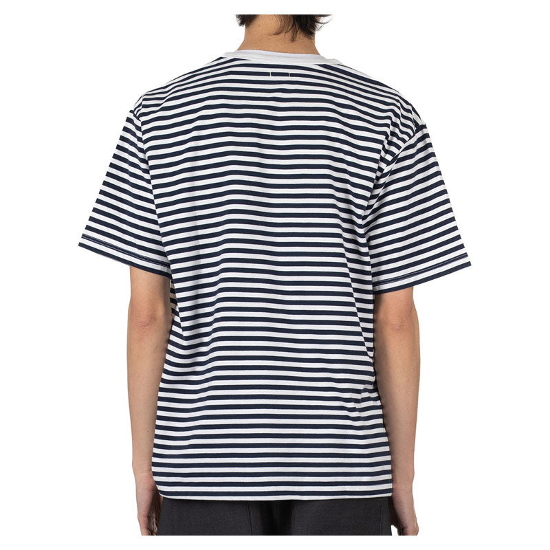 NANAMICA | Coolmax Stripe Jersey Tee Navy / White