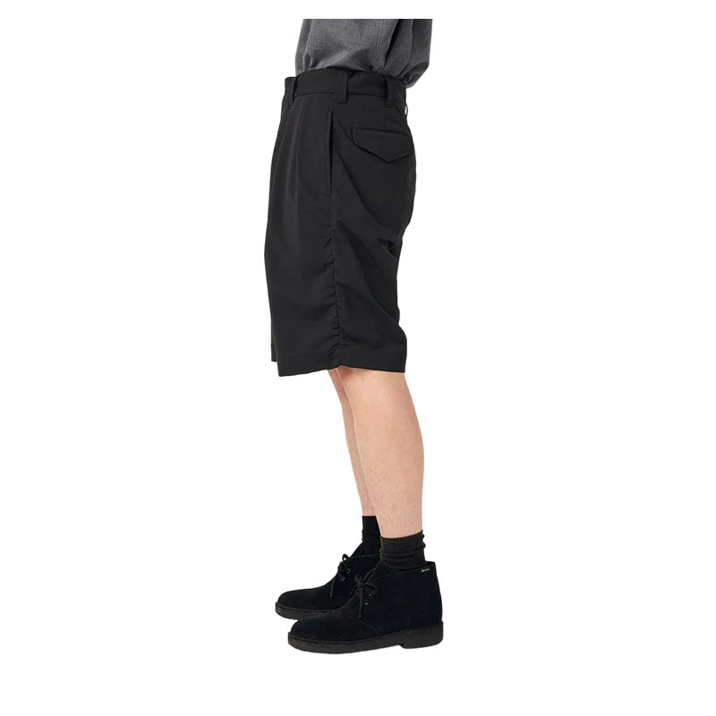 NANAMICA | Alphadry Double Pleat Shorts Black