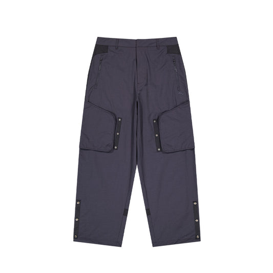 Double Adjust Pants Purple Grey