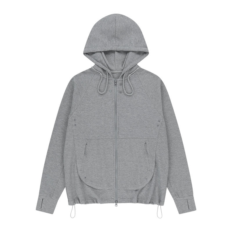 SAN SAN GEAR x Circuit Zip-Up Hoodie Melange Grey