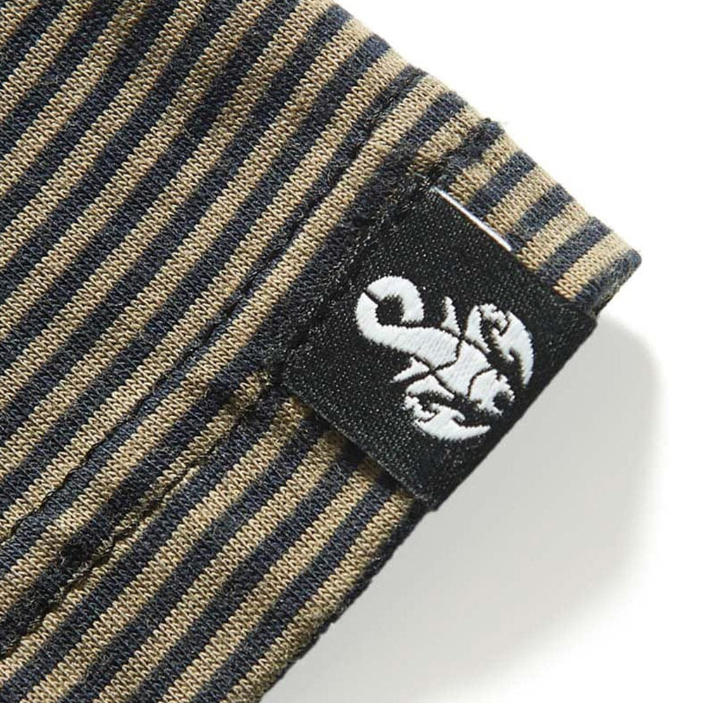 SOPHNET.Albini Organic Border Polo Khaki